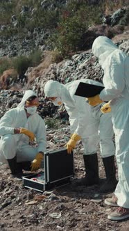 Field Investigation Involving Hazmat Teams Actively Conducting Essential Research and Studies