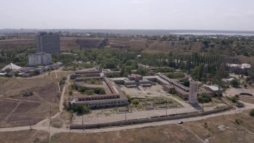 A Wide Coverage Of Land With Highrise Buildings And Structures In The City Of Ukraine Europe - Aeria