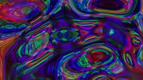 Abstract Psychedelic Fluid Color Flow Background