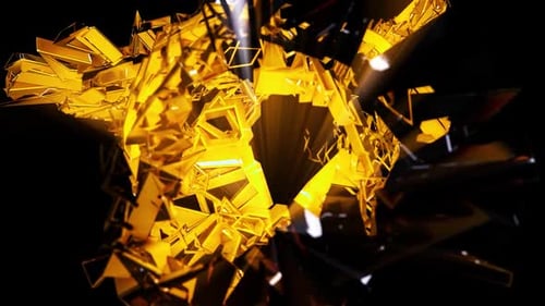 3D abstrakter Reflexhintergrund Loop Full HD