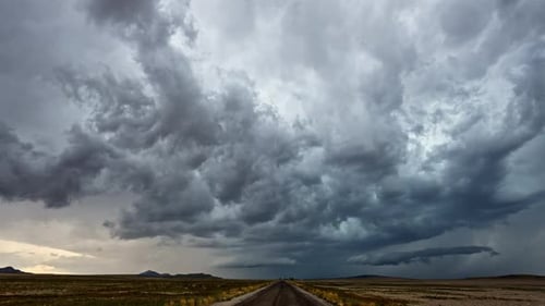 Timelapse of storm moving across the Utah desert