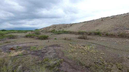 Aerial mountain view