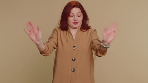 Annoyed Irritated Young Woman Covering Ears Gesturing No Avoiding Advice Ignoring Noise Loud Voices