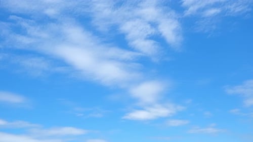 Blue sky is a pristine blue canvas.