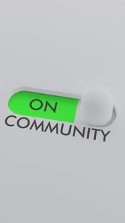 Switching on the COMMUNITY switch Vertical Video