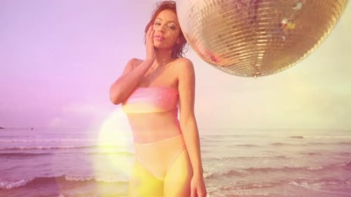 Woman Dancing at the Beach