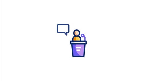 Conference Animated Icon