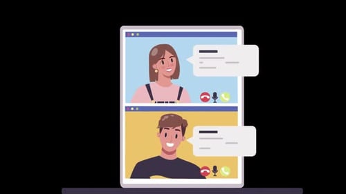 Online-Videochat Alpha-Kanal