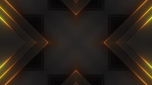 Abstraktes schwarzes geometrisches Muster mit roten Akzenten