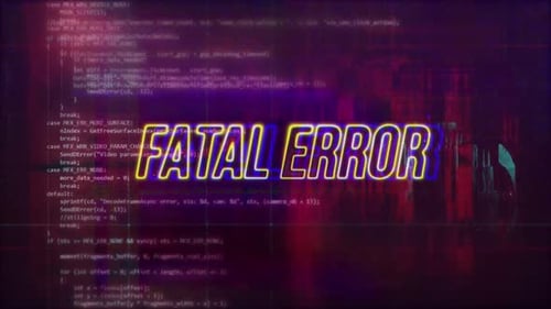 Schwerwiegender Fehler, Cyber-Glitch-Hintergründe, Hacking-Effekt und Datenverzerrung