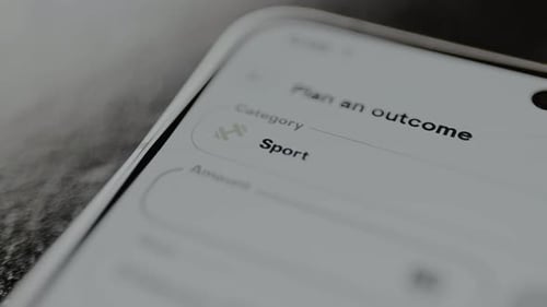 Sport Category on Phone Application for Outcome Planning