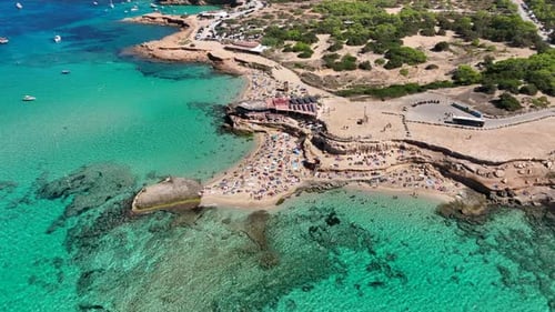 Beaches and Bars of Ibiza on the West Coast of the Island