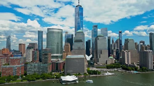 NYC The Skyline of New York City New York Manhattan Panorama From Drone NYC Aerial Skyline USA