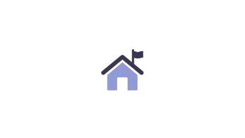 Home Hosting symbol icon animation video