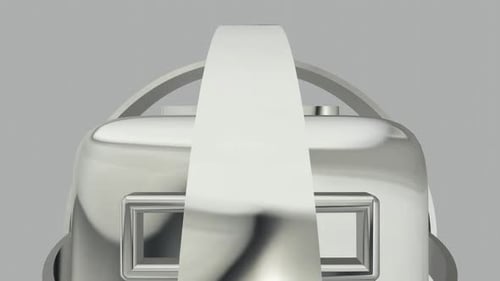 Shiny Metallic 3D Geometric Abstract Logo Reveal Animation