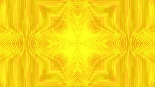 Glowing Geometric Kaleidoscope Abstract Motion Background