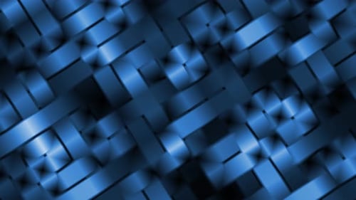 Blue Abstract Geometric Looping Background