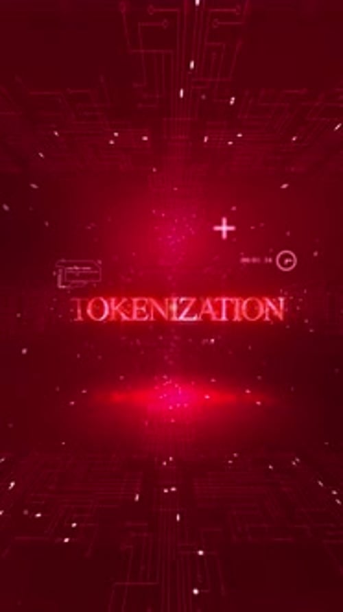 Tokenization Words In Ai On Digital Background