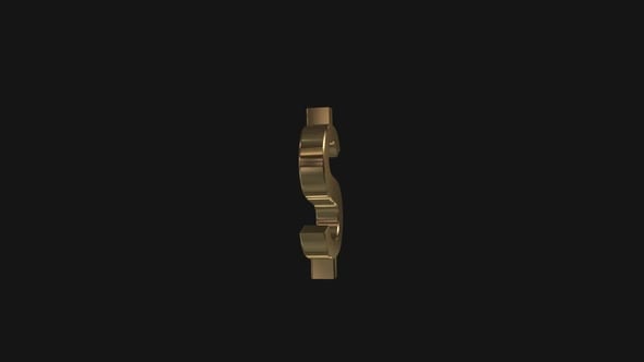 Doller Sign Alpha Channel Gold, Elements Motion Graphics ft. dollar ...