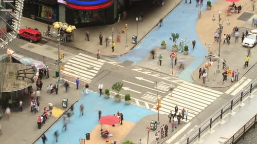 Nova York - 20 de maio: Time Lapse do trânsito da cidade