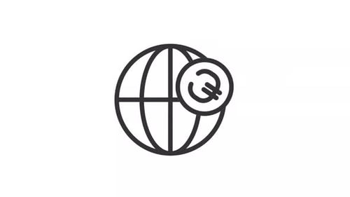 Animated Global Transfer Linear Icon