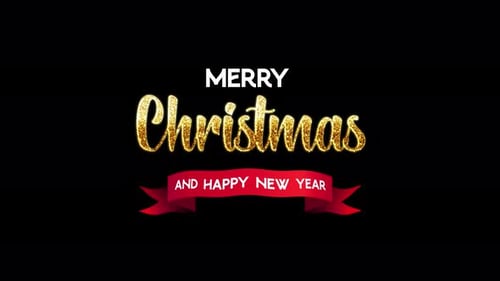 Alpha Text Of Merry Christmas And Happy New Year Animation