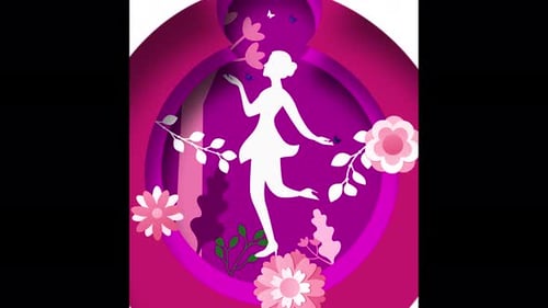 Happy Women's Day Pink BG