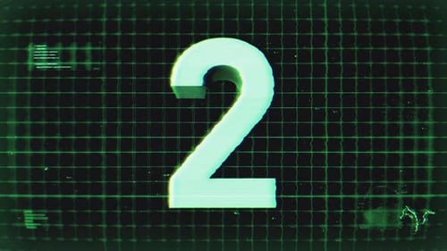 Countdown Digital Hologram Screen Number 2