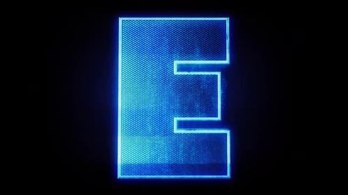 Holographischer Buchstabe E