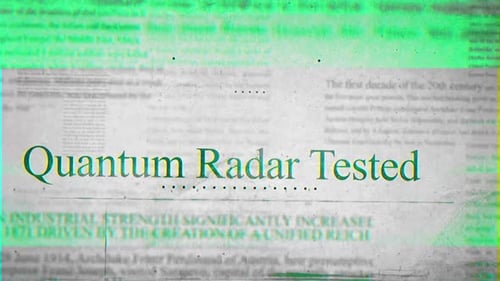 Glitch Title Reveal on Distressed Newsprint Background