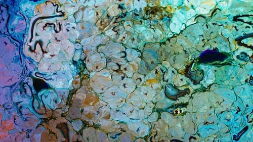 Abstract Paint Ink Spread On Milky Surface 63