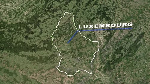 Global Earth Zoom to Country Map Reveal