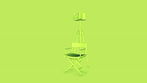 Vintage Cmera Chair Green