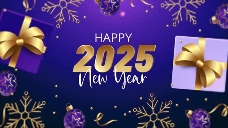 Happy New Year 2026, Backgrounds Motion Graphics ft. christmas & year ...