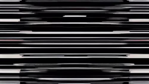 Abstract Digital Glitch Horizontal Lines Loop Background