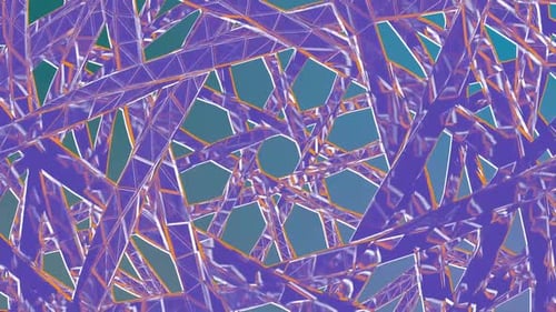 Abstract Geometric Polygons Network Loop Background