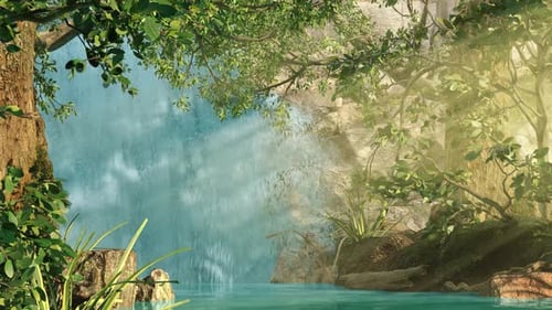 Waterfall landscape