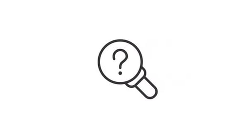 Icône linéaire à objectif animé