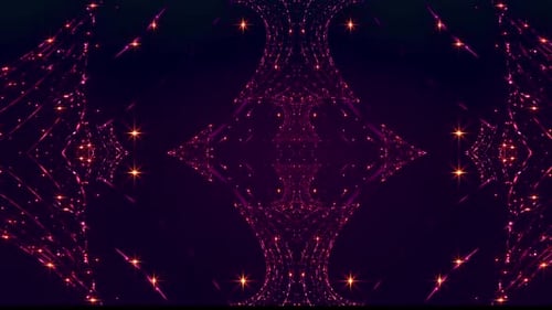 Red Blinking Stars Glow Animation