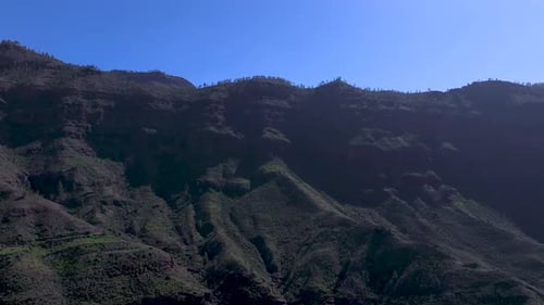 Vue imprenable sur les montagnes volcaniques de Huesa Bermeja, îles Canaries