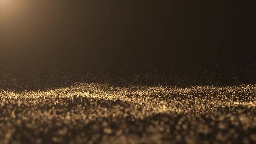 Abstract Golden Particle Wave Background