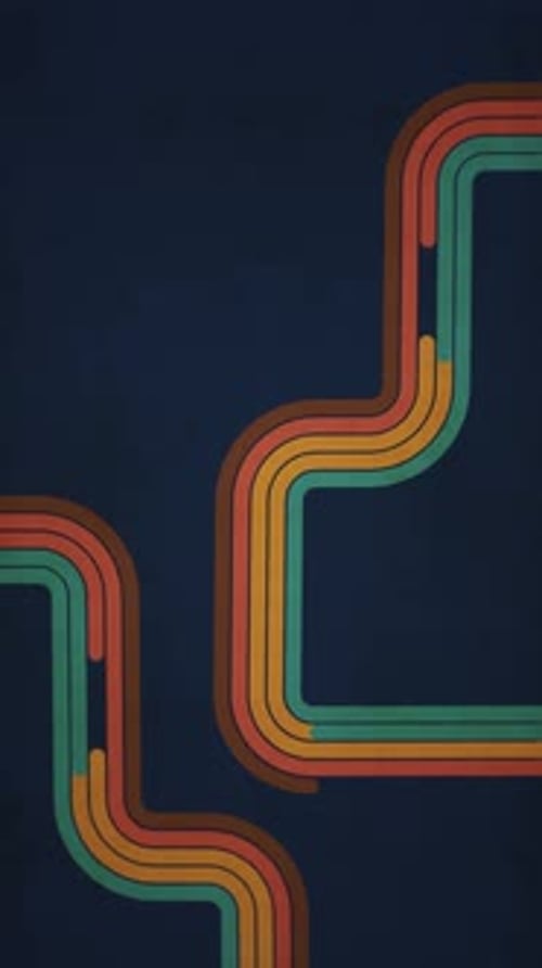 Vertical Video - Trendy Retro Stripes Grunge Background