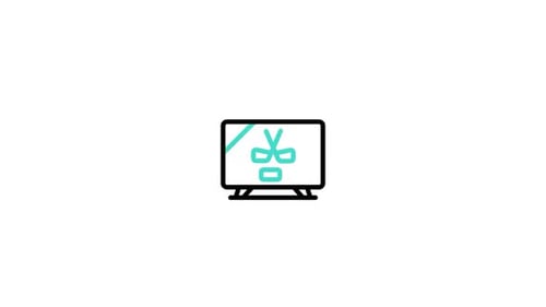 Animiertes Streaming-Symbol
