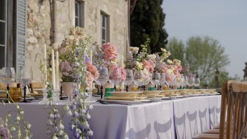Elegant Wedding Table at Beautiful Country Estate