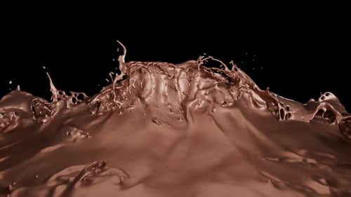 Fluid Chocolate Splash Transition