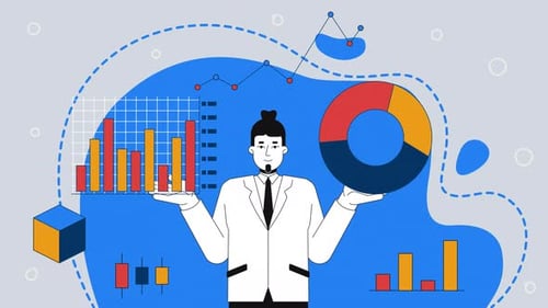 Animated Corporate Business Analytics and Data Visualization Infographic