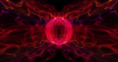 Red Fractal Shape