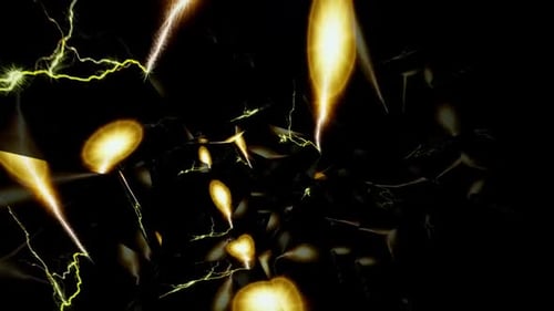 Abstract Electric Tunnel Digital Rendering