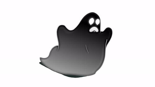 Animation of running ghost.