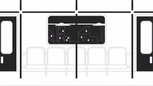 Animation Lo Fi à l'intérieur du train